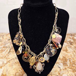 Bougie Bling Necklace-Bring it on! One of a Kind-Chocked Full of Fun & Style-16"